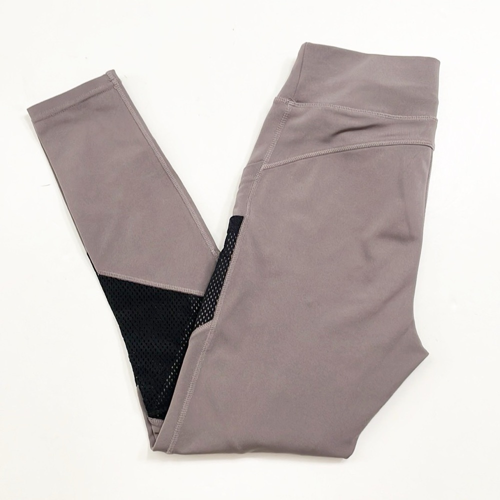 POP Fit gray/black mesh leggings